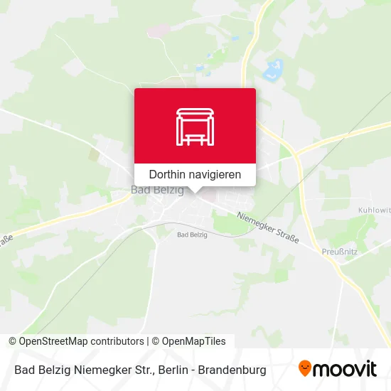 Bad Belzig Niemegker Str. Karte