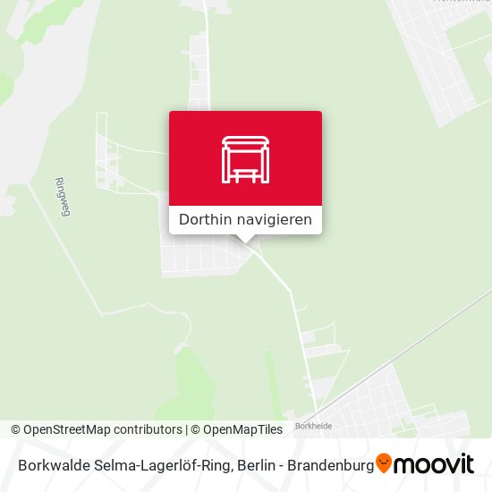 Borkwalde Selma-Lagerlöf-Ring Karte