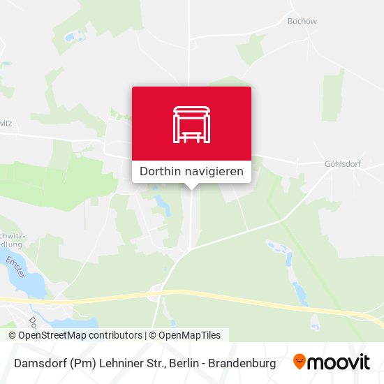 Damsdorf (Pm) Lehniner Str. Karte