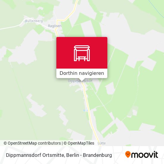 Dippmannsdorf Ortsmitte Karte