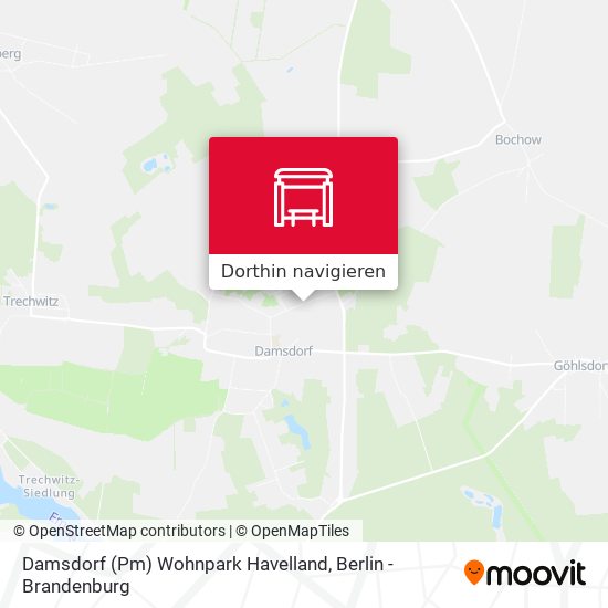 Damsdorf (Pm) Wohnpark Havelland Karte