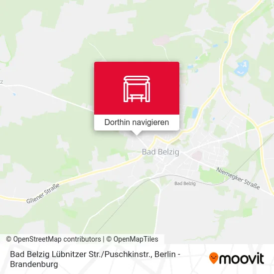 Bad Belzig Lübnitzer Str. / Puschkinstr. Karte