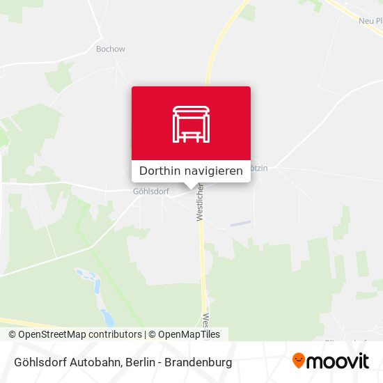 Göhlsdorf Autobahn Karte