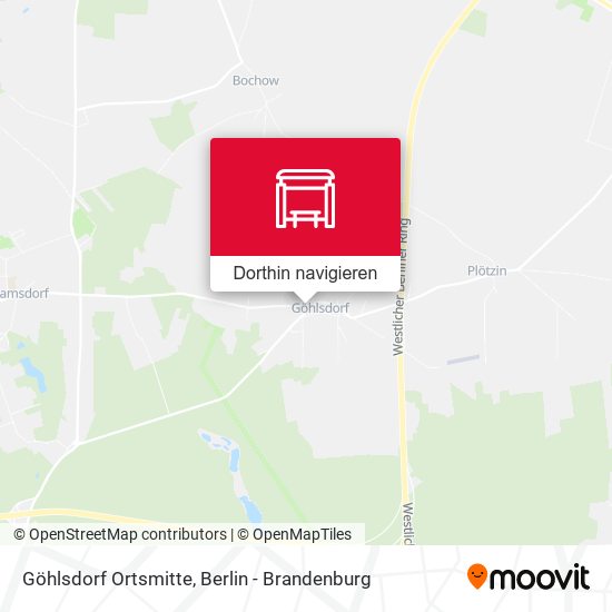 Göhlsdorf Ortsmitte Karte