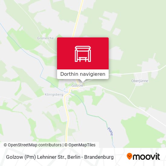 Golzow (Pm) Lehniner Str. Karte