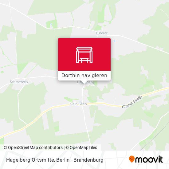 Hagelberg Ortsmitte Karte