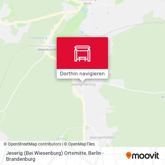 Jeserig (Bei Wiesenburg) Ortsmitte Karte