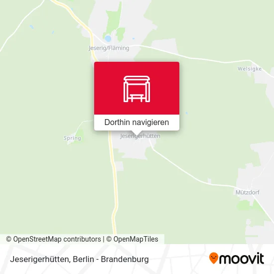 Jeserigerhütten Karte