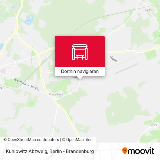 Kuhlowitz Abzweig Karte