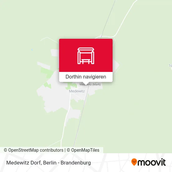 Medewitz Dorf Karte