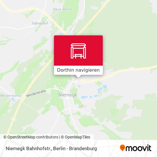 Niemegk Bahnhofstr. Karte