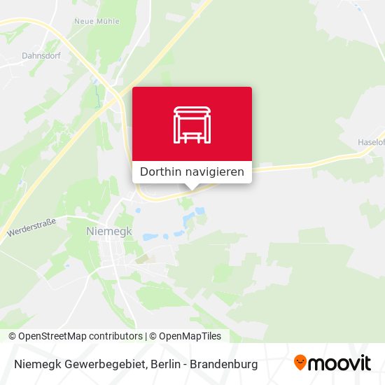 Niemegk Gewerbegebiet Karte