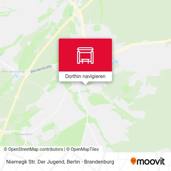 Niemegk Str. Der Jugend Karte