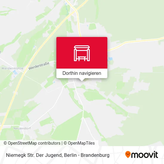 Niemegk Str. Der Jugend Karte