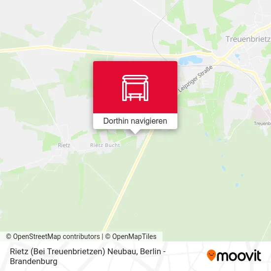 Rietz (Bei Treuenbrietzen) Neubau Karte