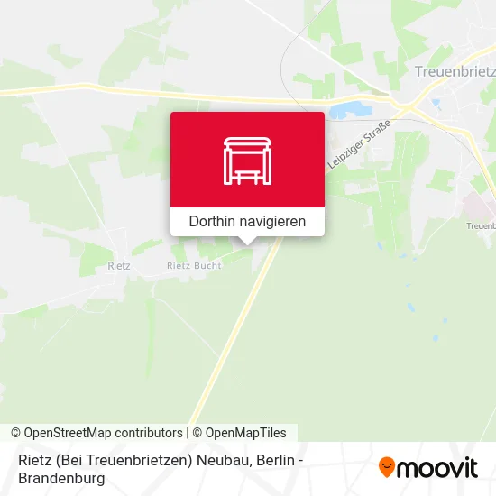 Rietz (Bei Treuenbrietzen) Neubau Karte