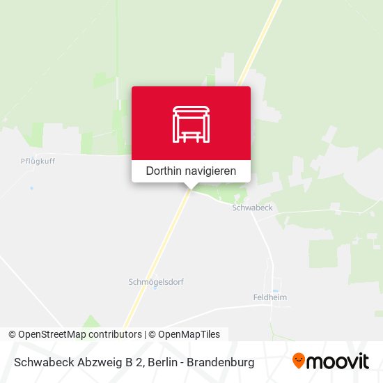 Schwabeck Abzweig B 2 Karte