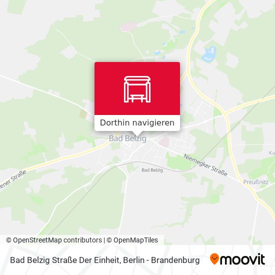 Bad Belzig Straße Der Einheit Karte