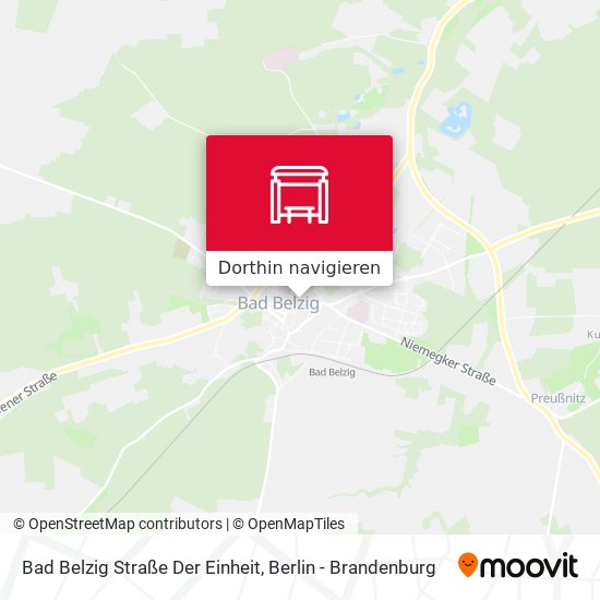 Bad Belzig Straße Der Einheit Karte