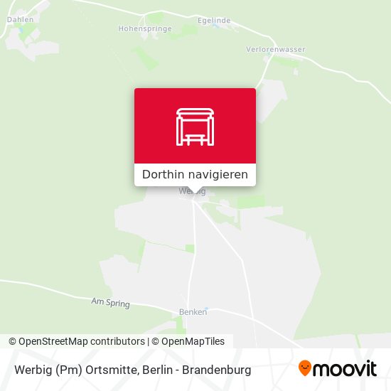 Werbig (Pm) Ortsmitte Karte