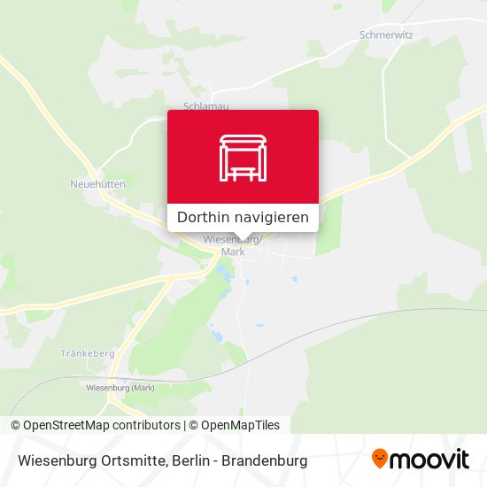 Wiesenburg Ortsmitte Karte