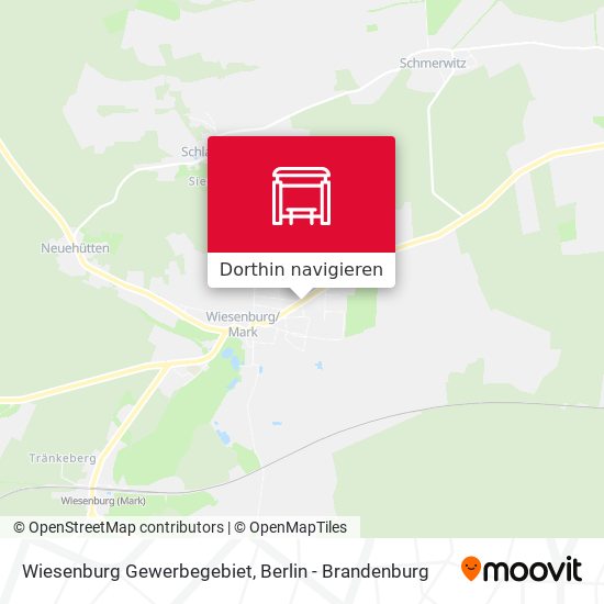 Wiesenburg Gewerbegebiet Karte
