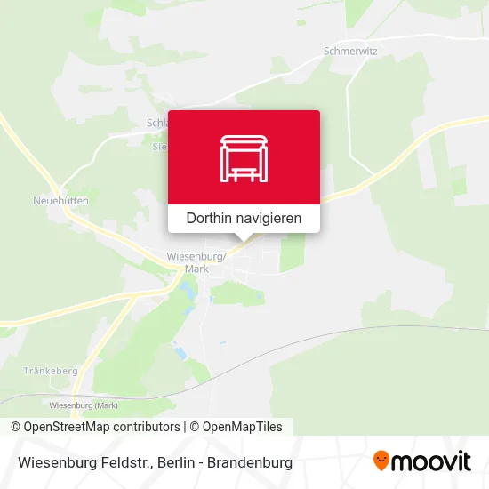 Wiesenburg  Feldstr. Karte