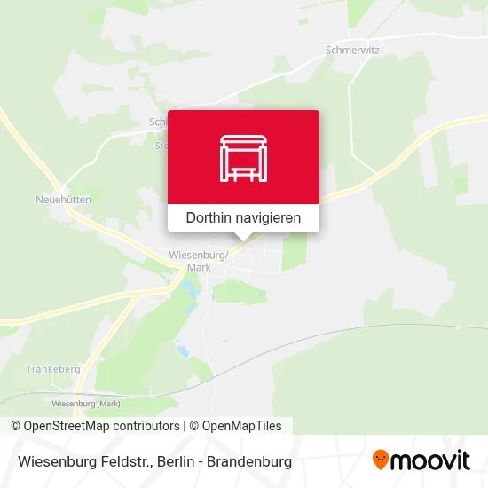 Wiesenburg  Feldstr. Karte