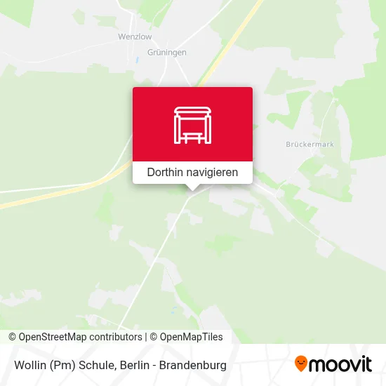 Wollin (Pm) Schule Karte