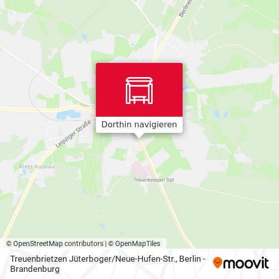 Treuenbrietzen Jüterboger / Neue-Hufen-Str. Karte