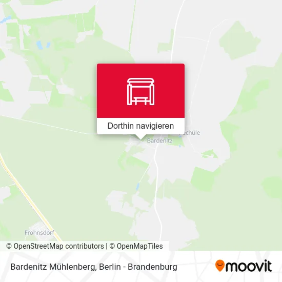 Bardenitz Mühlenberg Karte