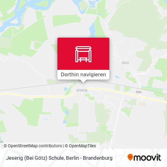 Jeserig (Bei Götz) Schule Karte