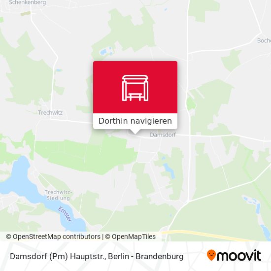 Damsdorf (Pm) Hauptstr. Karte