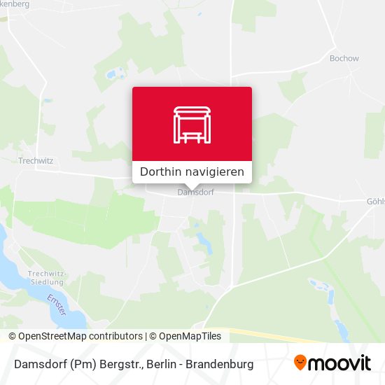 Damsdorf (Pm) Bergstr. Karte