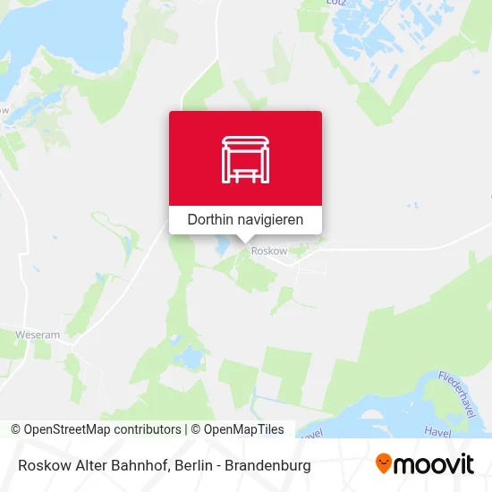 Roskow Alter Bahnhof Karte