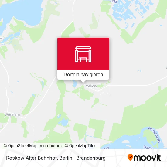 Roskow Alter Bahnhof Karte