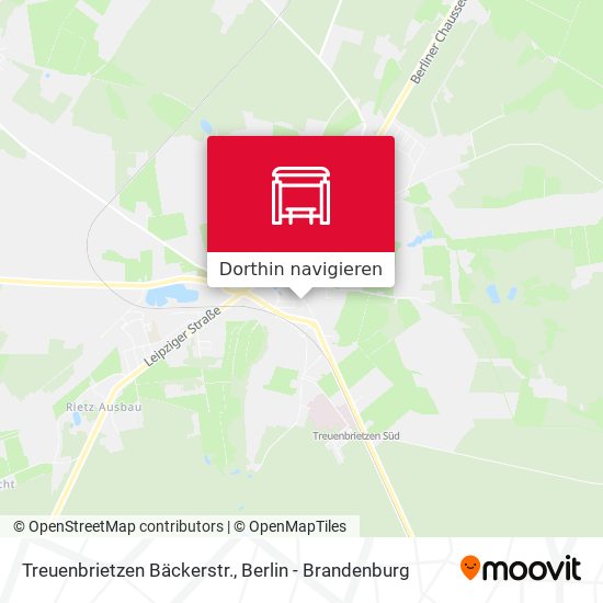 Treuenbrietzen Bäckerstr. Karte
