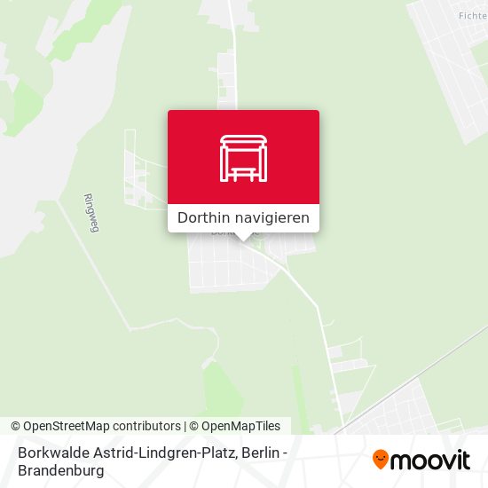 Borkwalde Astrid-Lindgren-Platz Karte