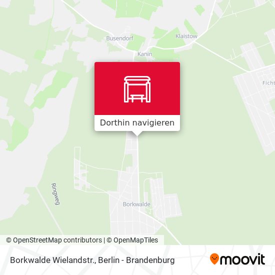 Borkwalde Wielandstr. Karte
