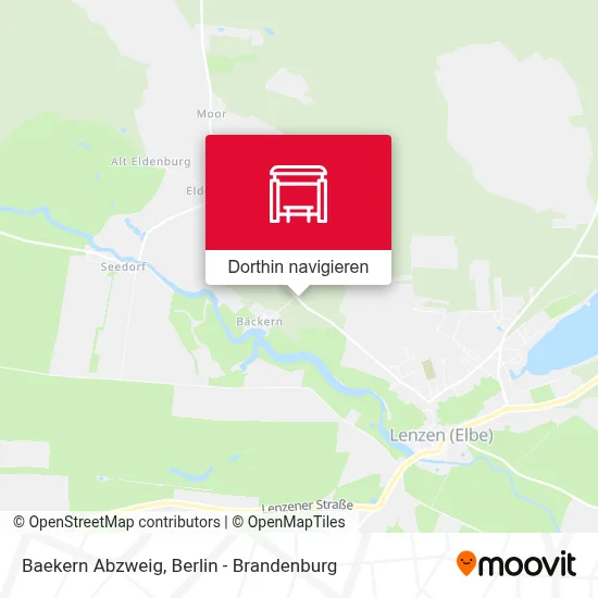 Baekern Abzweig Karte