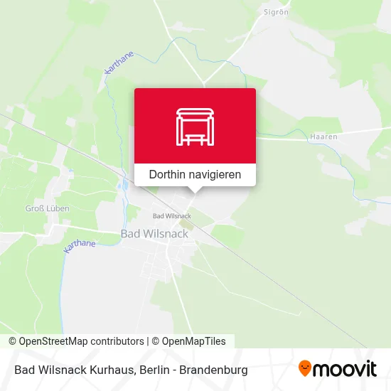 Bad Wilsnack Kurhaus Karte