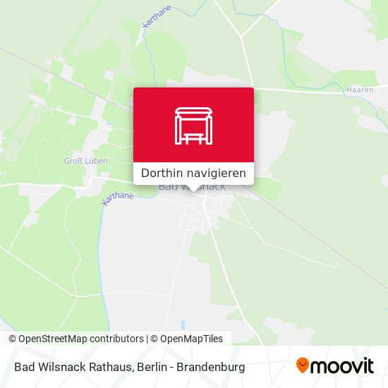 Bad Wilsnack Rathaus Karte