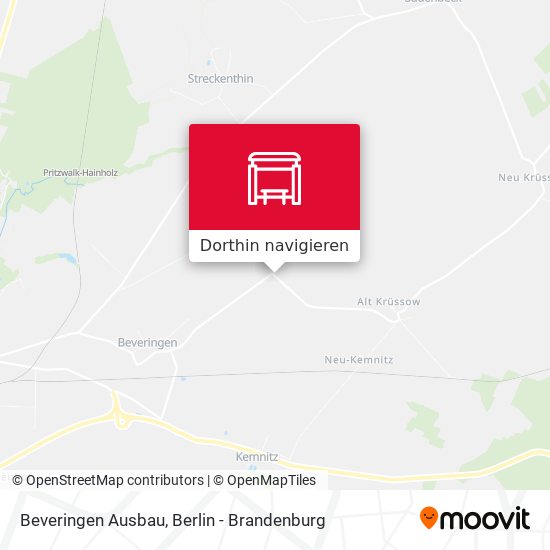 Beveringen Ausbau Karte