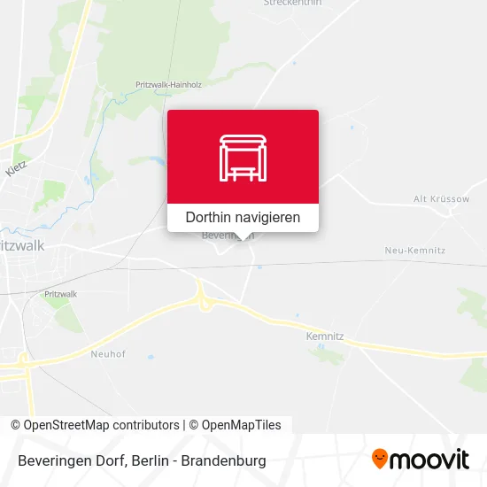 Beveringen Dorf Karte
