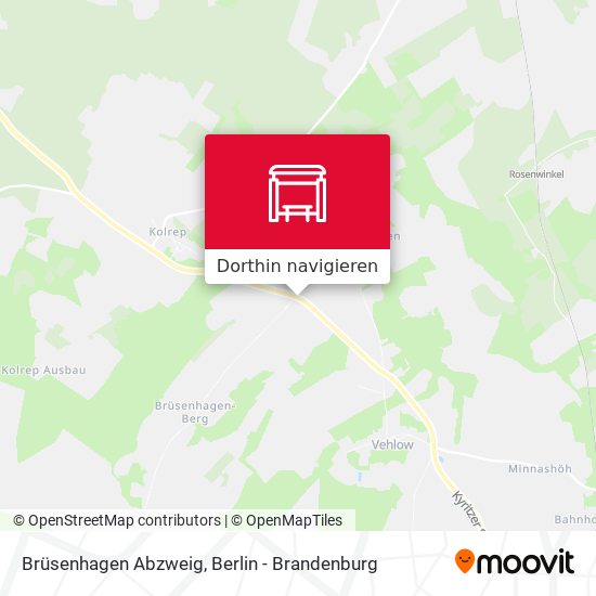 Brüsenhagen Abzweig Karte