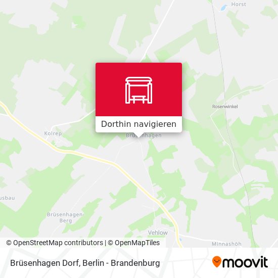 Brüsenhagen Dorf Karte