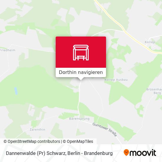 Dannenwalde (Pr) Schwarz Karte