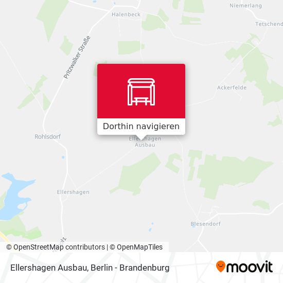 Ellershagen Ausbau Karte
