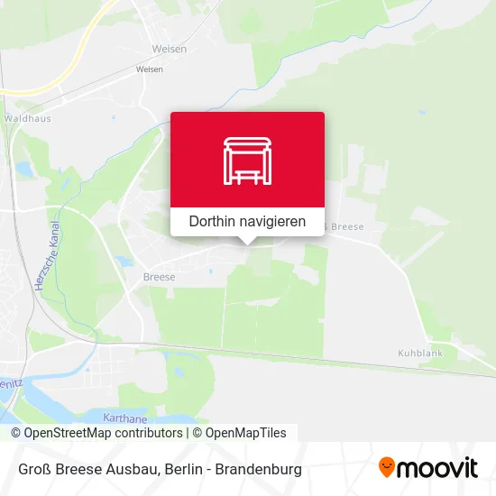 Groß Breese Ausbau Karte