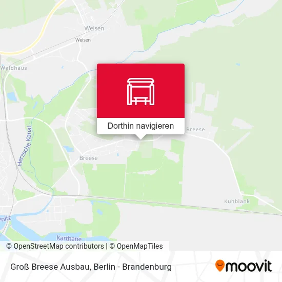 Groß Breese Ausbau Karte